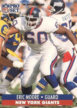 Eric Moore New York Giants 1991 Pro set NFL #69